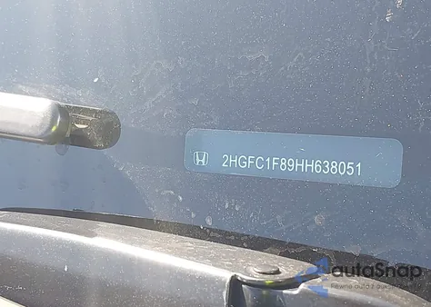 2017 Honda Civic Ex-L z USA, uszkodzony, nr VIN 2HGFC1F89HH638051